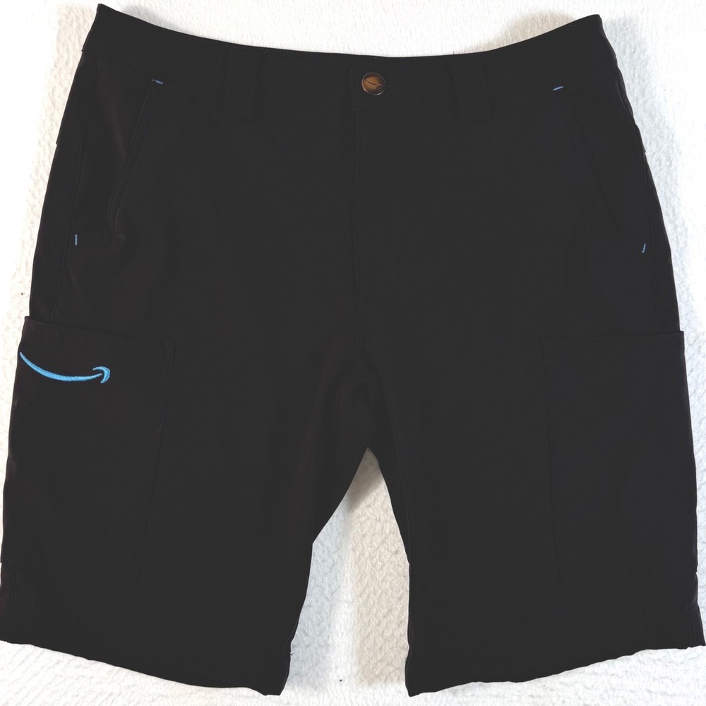 Amazon Cargo Shorts Mens Medium 34x10 Luly Yang Uniform Black